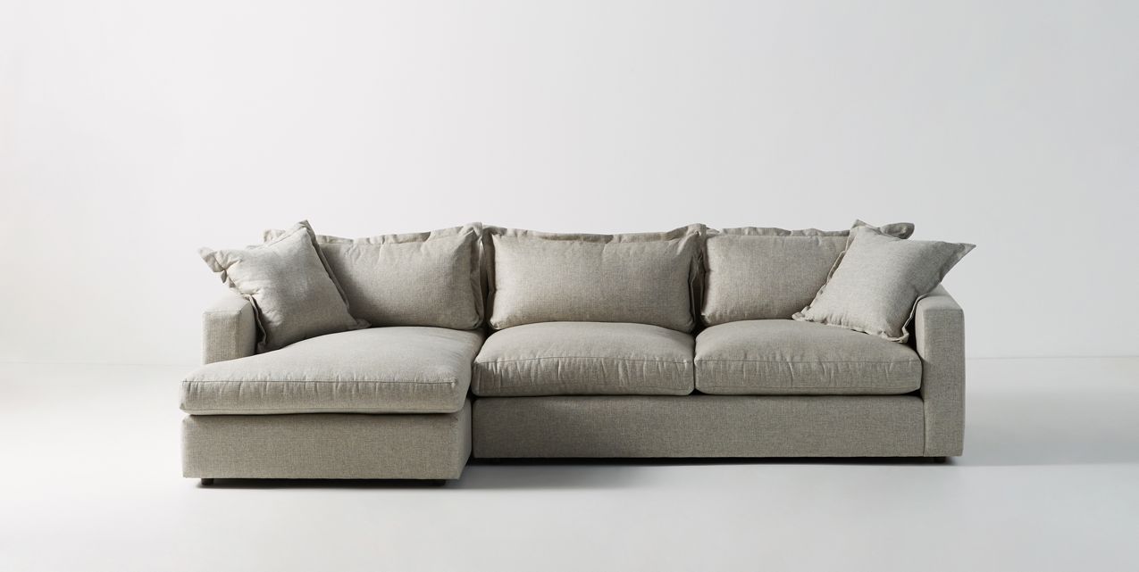 gray sectional couch 