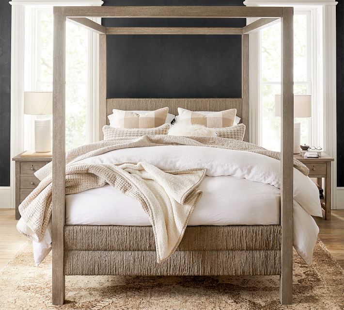 pottery barn canopy bed