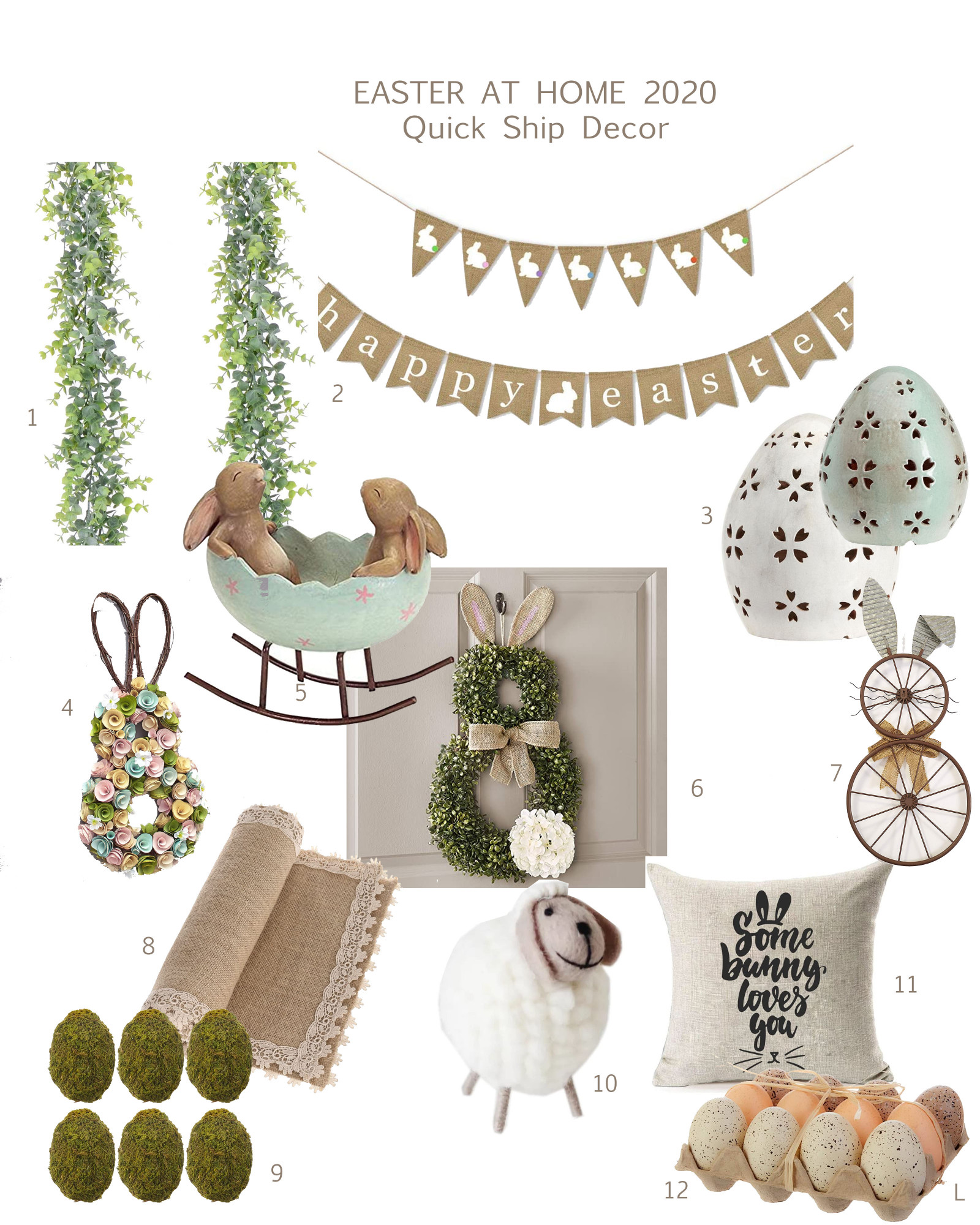 last minute easter decor