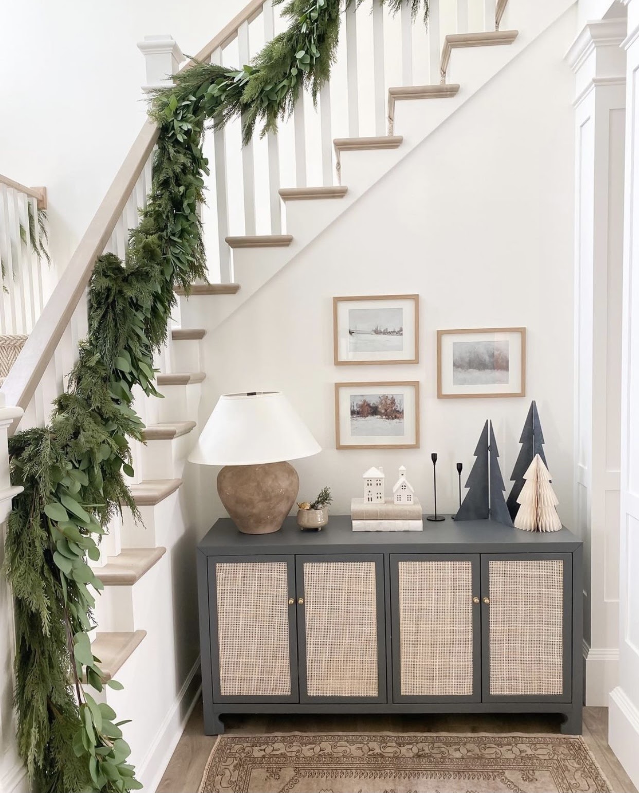 Faux Garland For Your Mantel and Banister - Cottage and Vine