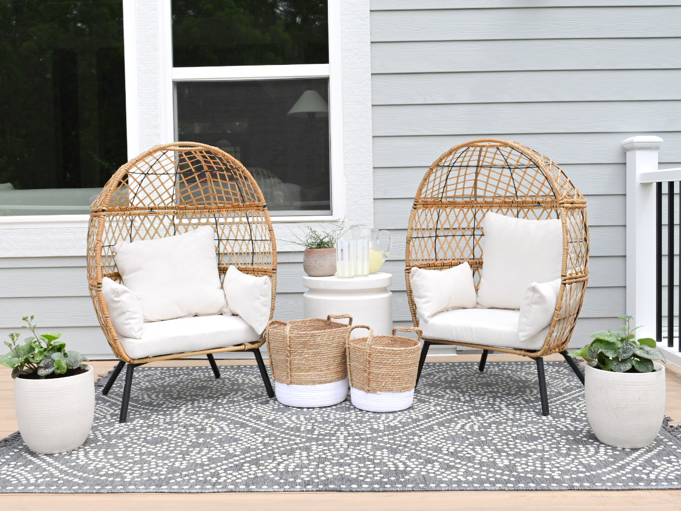 Walmart egg patio online chair