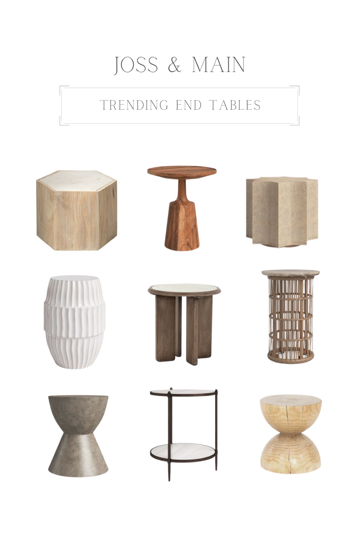 Joss and Main Table Talk: My Coffee & End Table Picks — Kayla Haven