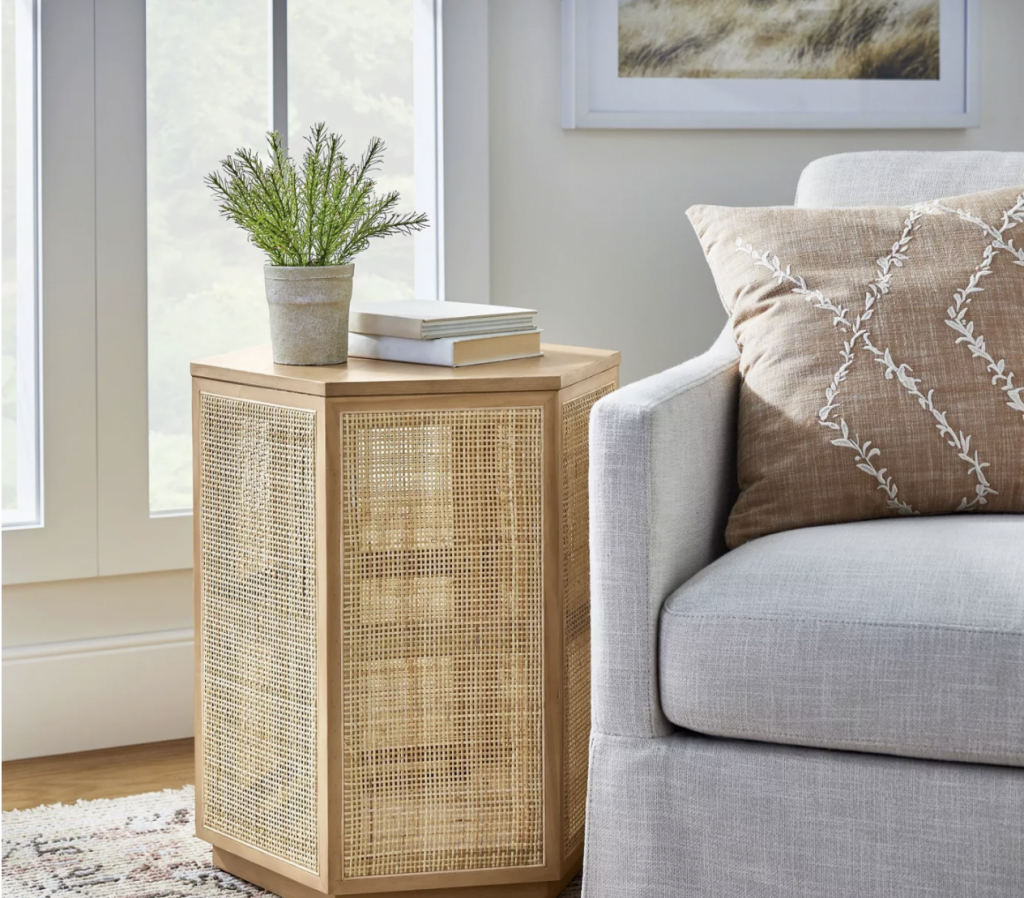 Target x Studio McGee Spring 2022 Lomita Rattan Accent Table