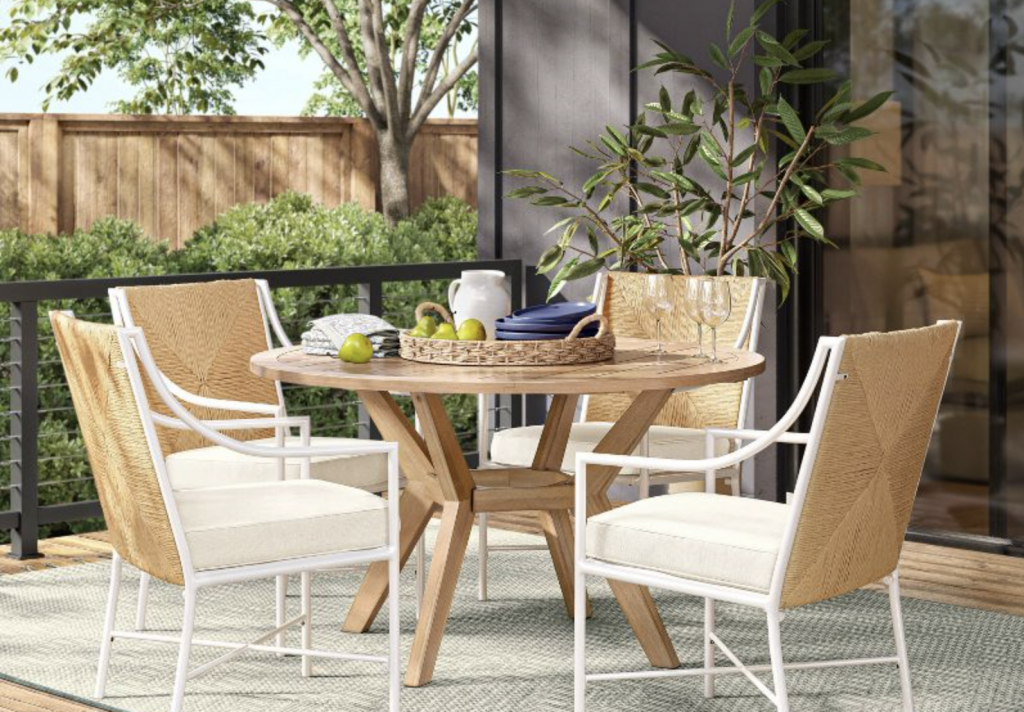 target wicker outdoor dining 