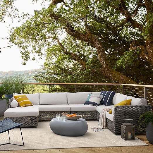 West Elm Outdoor Patio Furniture and Rugs