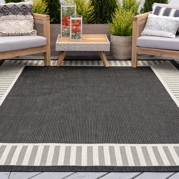 Corrigan Studio® Outdoorlines Outdoor Area Rugs For Patio 5X8 Ft