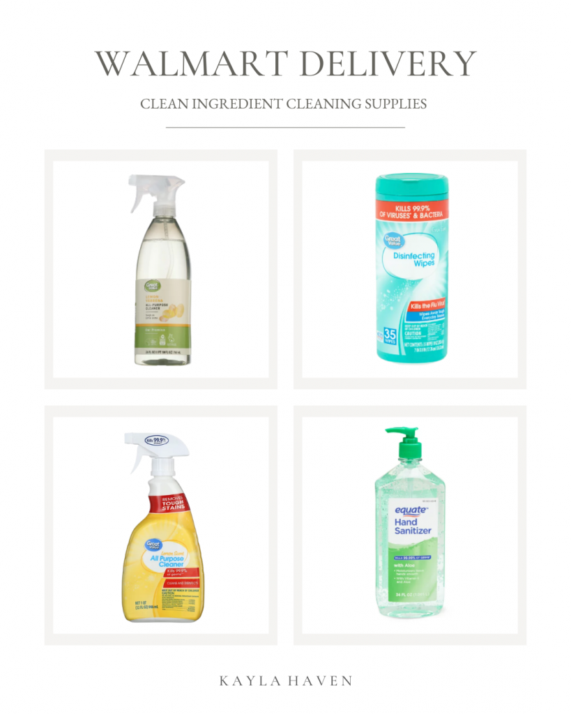Essential & Safe Cleaning Supplies From Walmart Delivery — Kayla Haven