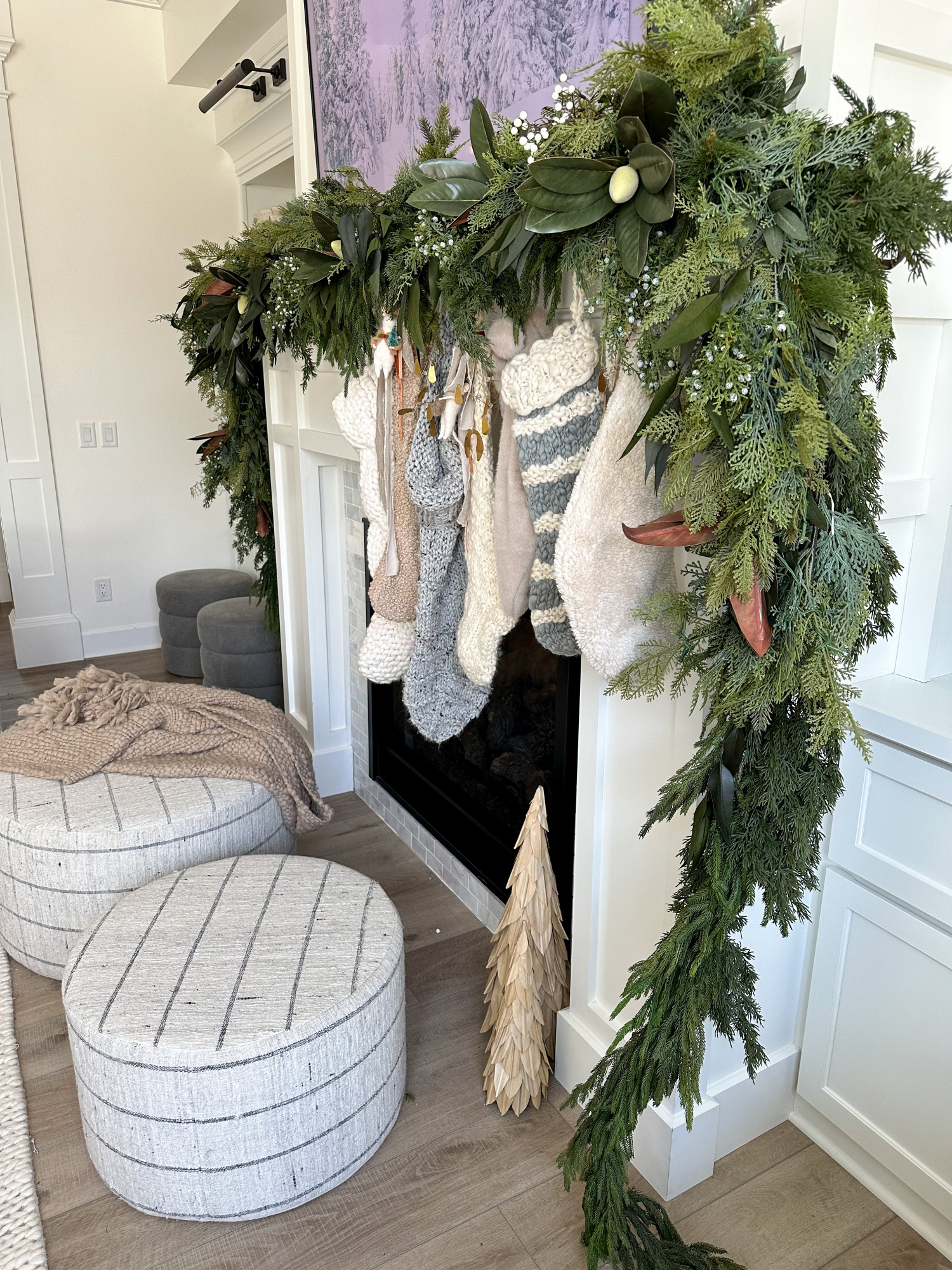 afloral mantle holiday garland