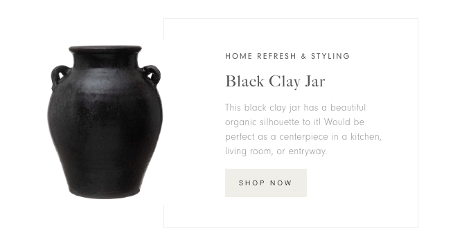 amazon black clay jar vase
